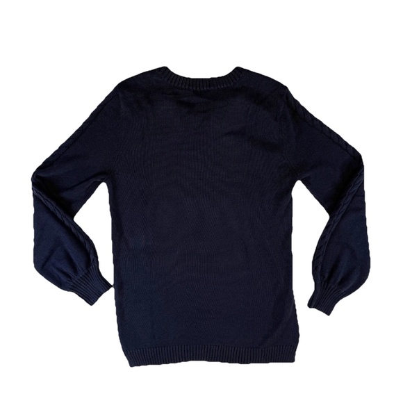 Seraphine Women Size S Bell Sleeve Detail Nursing Top Sweater Navy Blue NWT$95 - Picture 3 of 16